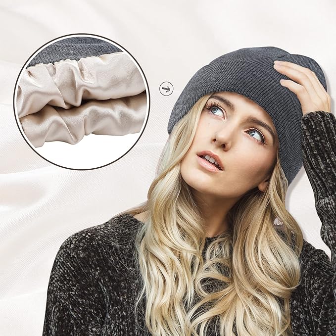 Cozeéz Satin-Lined Beanie